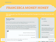 Tablet Screenshot of francescamoneyhoney.wordpress.com