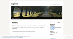 Desktop Screenshot of hugmore.wordpress.com