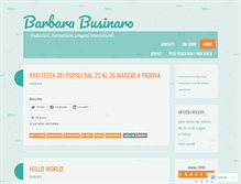 Tablet Screenshot of barbarabusinaro.wordpress.com