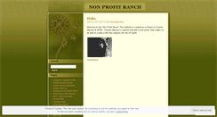 Desktop Screenshot of nonprofitranch.wordpress.com