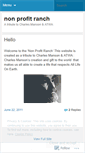 Mobile Screenshot of nonprofitranch.wordpress.com