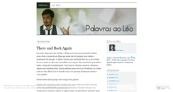 Desktop Screenshot of palavrasaoleo.wordpress.com