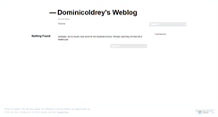 Desktop Screenshot of dominicoldrey.wordpress.com