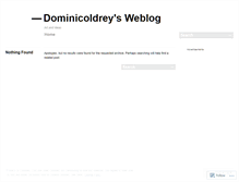 Tablet Screenshot of dominicoldrey.wordpress.com