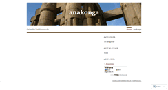 Desktop Screenshot of anakonga.wordpress.com