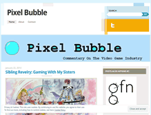 Tablet Screenshot of pixelbubbleblog.wordpress.com