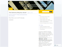 Tablet Screenshot of dentinfo.wordpress.com