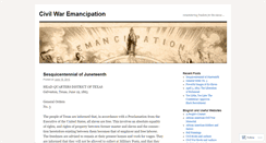 Desktop Screenshot of cwemancipation.wordpress.com