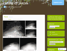 Tablet Screenshot of cuisineetjardin.wordpress.com