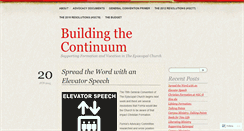 Desktop Screenshot of buildingthecontinuum.wordpress.com