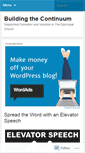 Mobile Screenshot of buildingthecontinuum.wordpress.com
