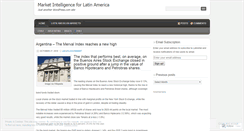 Desktop Screenshot of latinintel.wordpress.com