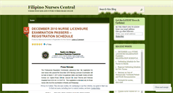 Desktop Screenshot of filipinonursescentral.wordpress.com