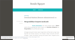 Desktop Screenshot of bondongoyot.wordpress.com