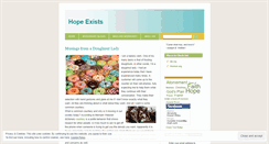 Desktop Screenshot of hopeexists.wordpress.com