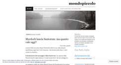 Desktop Screenshot of mondopiccolo.wordpress.com