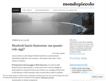 Tablet Screenshot of mondopiccolo.wordpress.com