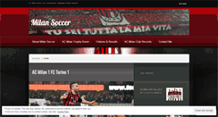 Desktop Screenshot of milansoccer.wordpress.com