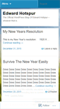 Mobile Screenshot of edwardhotspur.wordpress.com