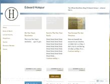 Tablet Screenshot of edwardhotspur.wordpress.com