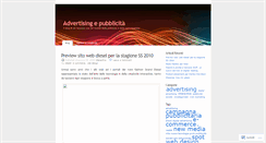 Desktop Screenshot of advertisingepubblicita.wordpress.com