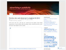 Tablet Screenshot of advertisingepubblicita.wordpress.com