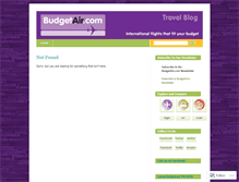 Tablet Screenshot of budgetair.wordpress.com