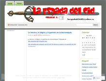 Tablet Screenshot of laespadadelcid.wordpress.com