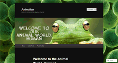 Desktop Screenshot of animalian.wordpress.com