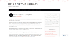 Desktop Screenshot of belleofthelibrary.wordpress.com