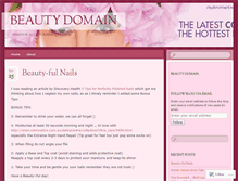 Tablet Screenshot of beautydomainblog.wordpress.com