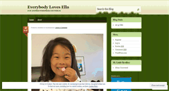 Desktop Screenshot of everybodylovesella.wordpress.com