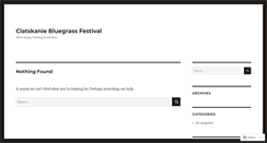 Desktop Screenshot of clatskaniebluegrassfestival.wordpress.com