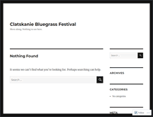 Tablet Screenshot of clatskaniebluegrassfestival.wordpress.com