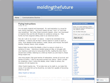 Tablet Screenshot of moldingthefuture.wordpress.com