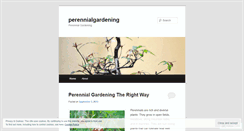 Desktop Screenshot of perennialgardening.wordpress.com