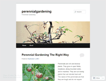 Tablet Screenshot of perennialgardening.wordpress.com