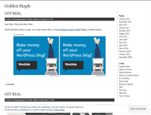 Tablet Screenshot of goldenstaph.wordpress.com