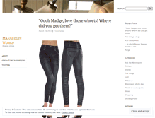 Tablet Screenshot of mannequinworld.wordpress.com