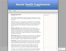 Tablet Screenshot of mentalhealthsupplements.wordpress.com