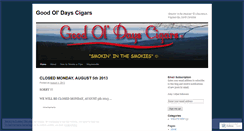 Desktop Screenshot of goodoldayscigars.wordpress.com