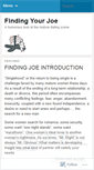 Mobile Screenshot of findingyourjoe.wordpress.com