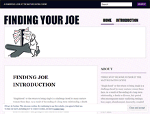 Tablet Screenshot of findingyourjoe.wordpress.com