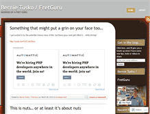 Tablet Screenshot of bernietusko.wordpress.com