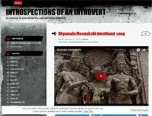 Tablet Screenshot of introspeak.wordpress.com