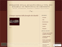 Tablet Screenshot of disabiligrosseto.wordpress.com