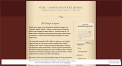 Desktop Screenshot of goodcountrymusic.wordpress.com