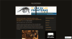 Desktop Screenshot of cinefronteras.wordpress.com