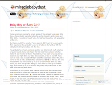 Tablet Screenshot of miraclebabydust.wordpress.com