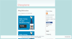 Desktop Screenshot of oleoptene.wordpress.com